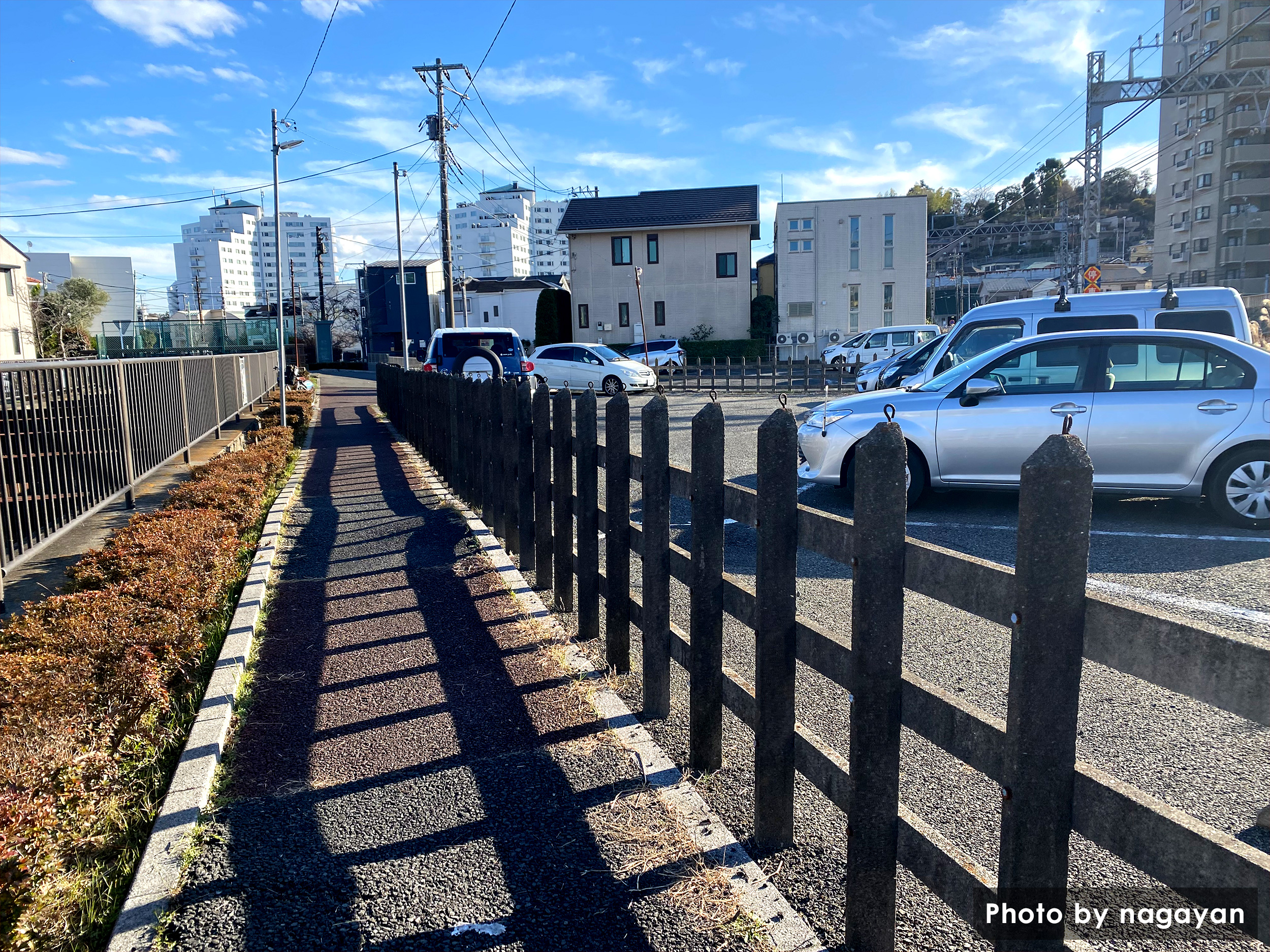 線路脇の小道（陽斗が告白した場所）