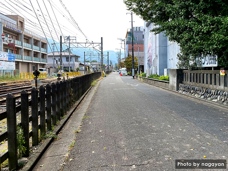 秩父まつり会館裏　秩父鉄道線路脇